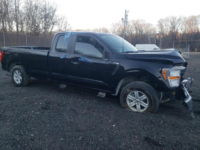 1FTFX1E59NKE49625 - 2022 FORD F150 SUPER CAB BLACK photo 4