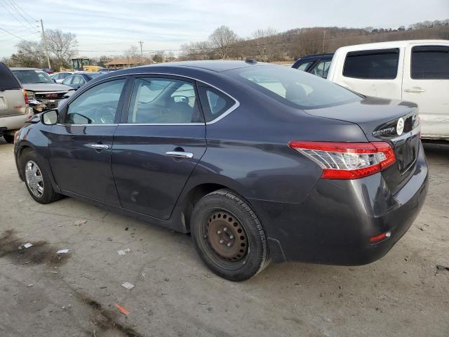 3N1AB7AP6FL683520 - 2015 NISSAN SENTRA S GRAY photo 2