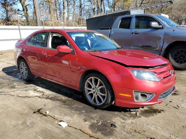 3FAHP0JA6CR353200 - 2012 FORD FUSION SEL RED photo 4