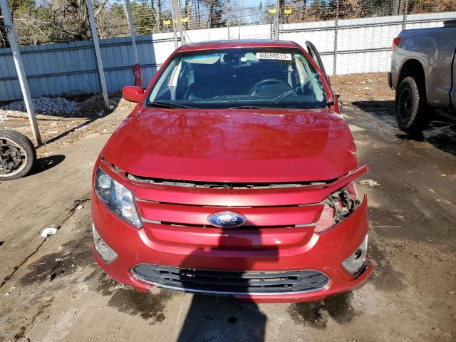 3FAHP0JA6CR353200 - 2012 FORD FUSION SEL RED photo 5