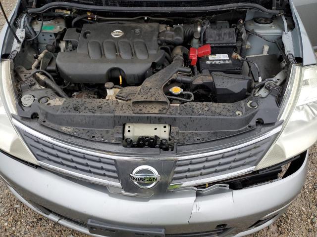 3N1BC13E48L426756 - 2008 NISSAN VERSA S GRAY photo 11