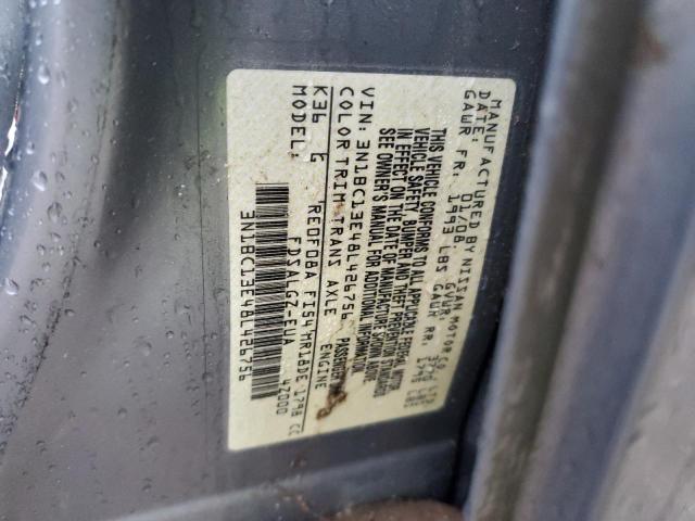 3N1BC13E48L426756 - 2008 NISSAN VERSA S GRAY photo 12