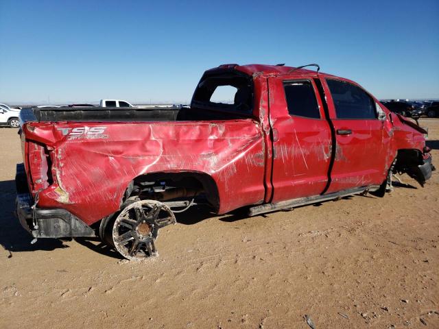 5TFRM5F18KX140266 - 2019 TOYOTA TUNDRA DOUBLE CAB SR/SR5 RED photo 3