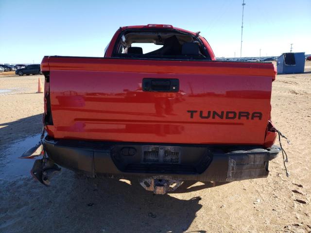 5TFRM5F18KX140266 - 2019 TOYOTA TUNDRA DOUBLE CAB SR/SR5 RED photo 6