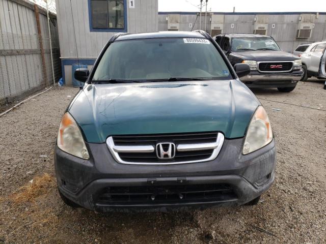 JHLRD68442C008113 - 2002 HONDA CR-V LX GREEN photo 5