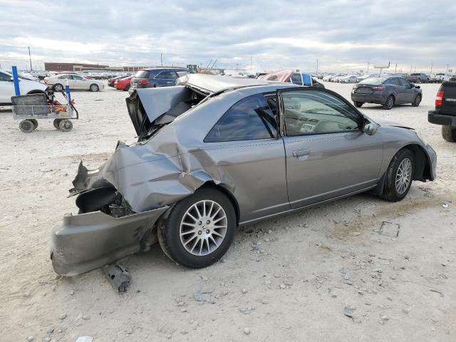 1HGEM22915L056683 - 2005 HONDA CIVIC EX GRAY photo 3