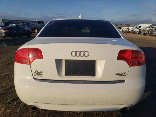 WAUDF78E28A055822 - 2008 AUDI A4 2.0T QUATTRO WHITE photo 6