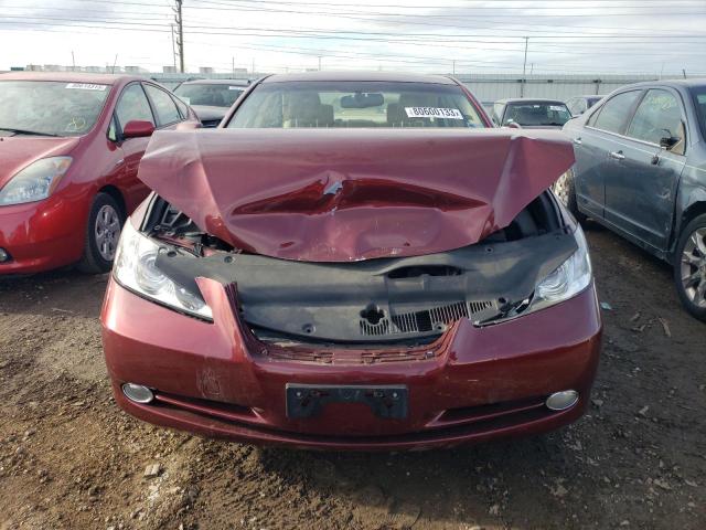 JTHBJ46G172107475 - 2007 LEXUS ES 350 BURGUNDY photo 5