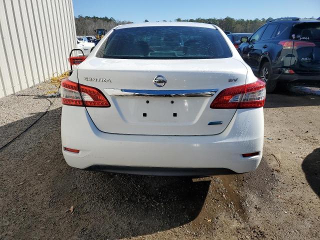 3N1AB7APXDL560882 - 2013 NISSAN SENTRA S WHITE photo 6