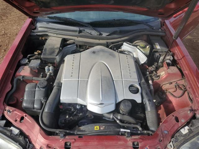 1C3AN69L54X013608 - 2004 CHRYSLER CROSSFIRE LIMITED RED photo 11