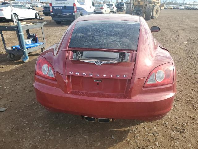 1C3AN69L54X013608 - 2004 CHRYSLER CROSSFIRE LIMITED RED photo 6