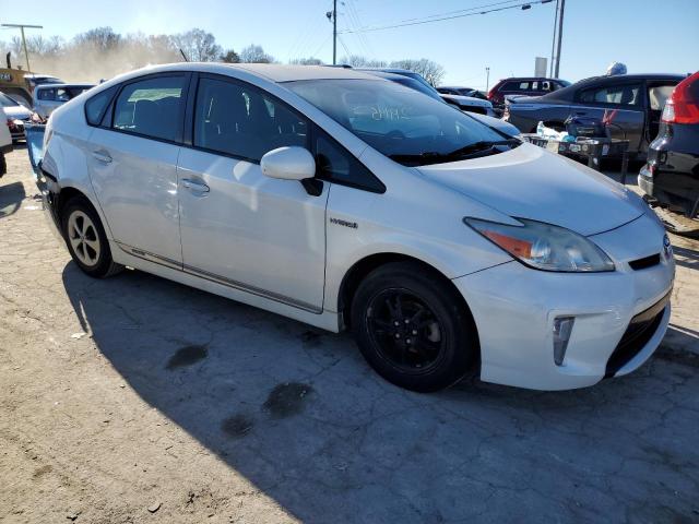 JTDKN3DU7D5624282 - 2013 TOYOTA PRIUS WHITE photo 4