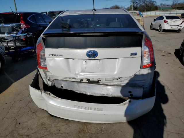 JTDKN3DU7D5624282 - 2013 TOYOTA PRIUS WHITE photo 6