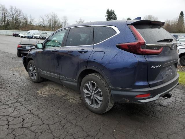 5J6RT6H83NL040648 - 2022 HONDA CR-V EXL BLUE photo 2