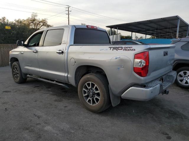 5TFFY5F10EX149183 - 2014 TOYOTA TUNDRA CREWMAX LIMITED SILVER photo 2