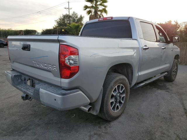 5TFFY5F10EX149183 - 2014 TOYOTA TUNDRA CREWMAX LIMITED SILVER photo 3