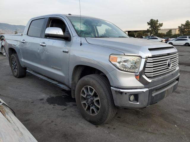 5TFFY5F10EX149183 - 2014 TOYOTA TUNDRA CREWMAX LIMITED SILVER photo 4