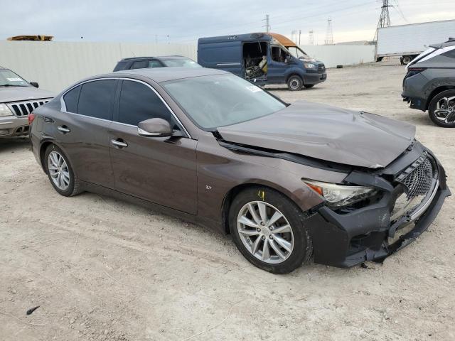 JN1BV7AP2EM689170 - 2014 INFINITI Q50 BASE BROWN photo 4