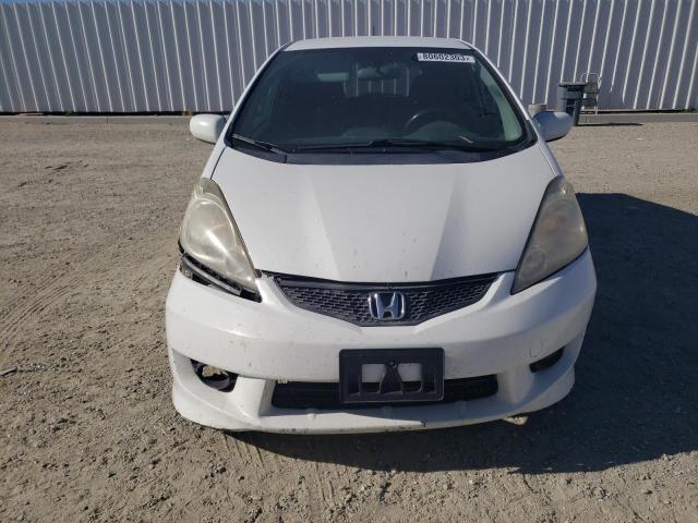 JHMGE88439S060344 - 2009 HONDA FIT SPORT WHITE photo 5