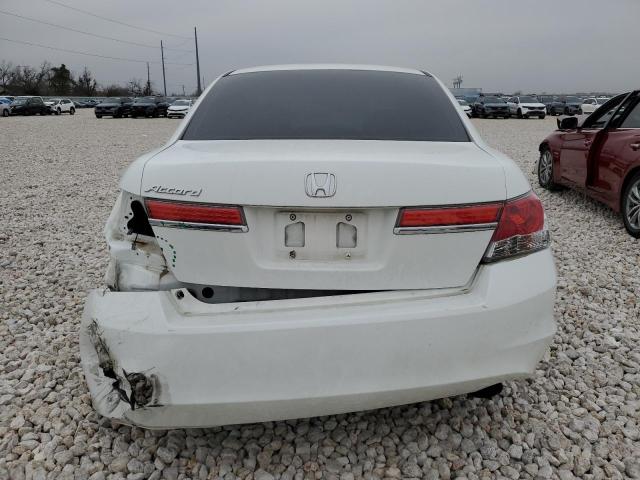 1HGCP2F34CA236544 - 2012 HONDA ACCORD LX WHITE photo 6