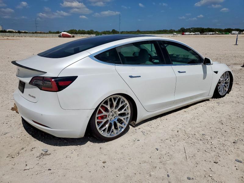 5YJ3E1EB9KF454993 - 2019 TESLA MODEL 3 Blanc photo 3