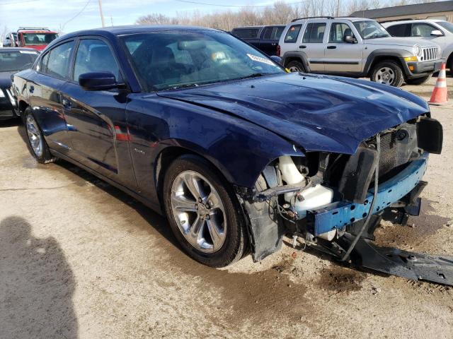 2C3CDXCT3EH369507 - 2014 DODGE CHARGER R/T BLUE photo 4