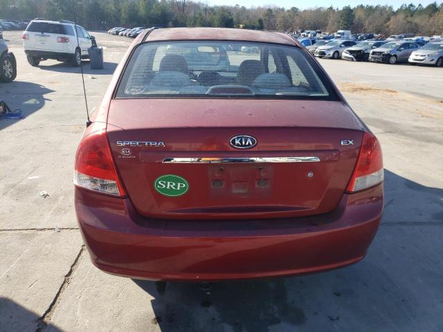 KNAFE221095648576 - 2009 KIA SPECTRA EX RED photo 6