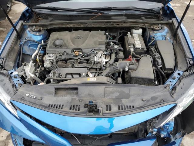 4T1B11HK7KU254684 - 2019 TOYOTA CAMRY L BLUE photo 11