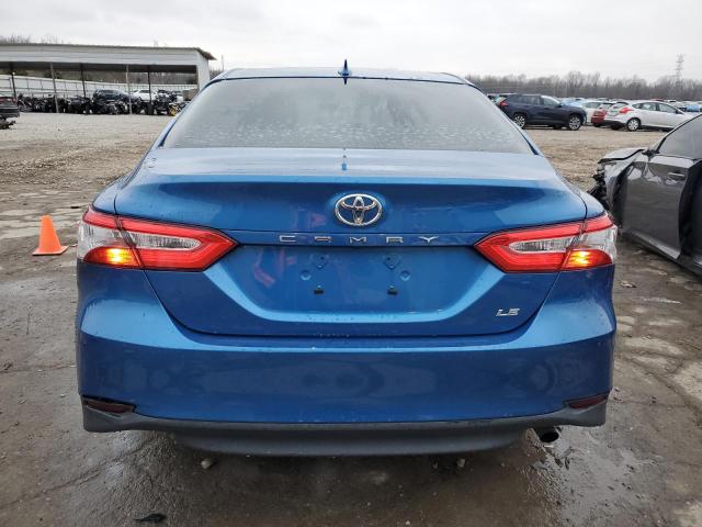 4T1B11HK7KU254684 - 2019 TOYOTA CAMRY L BLUE photo 6