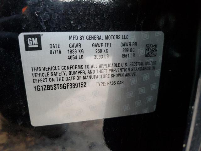 1G1ZB5ST9GF339152 - 2016 CHEVROLET MALIBU LS Qara foto 12