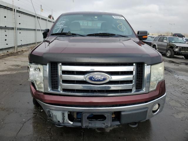 1FTEX1E85AKE32045 - 2010 FORD F150 SUPER CAB BURGUNDY photo 5