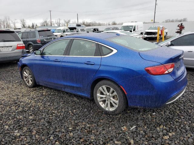 1C3CCCAB7FN644682 - 2015 CHRYSLER 200 LIMITED BLUE photo 2