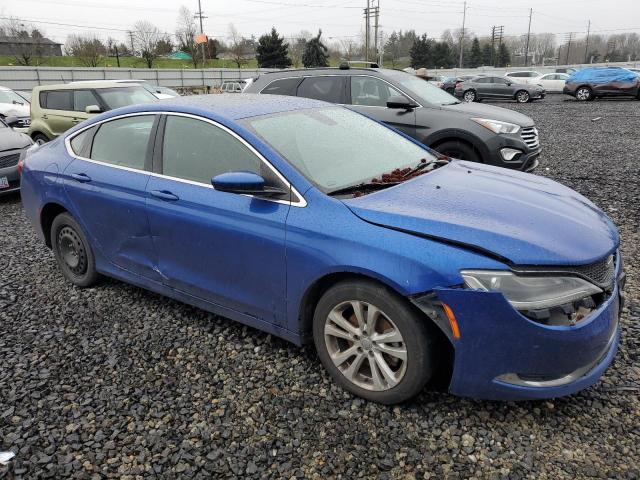 1C3CCCAB7FN644682 - 2015 CHRYSLER 200 LIMITED BLUE photo 4