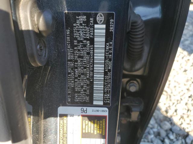 4T1BF1FK7HU448645 - 2017 TOYOTA CAMRY LE BLUE photo 13