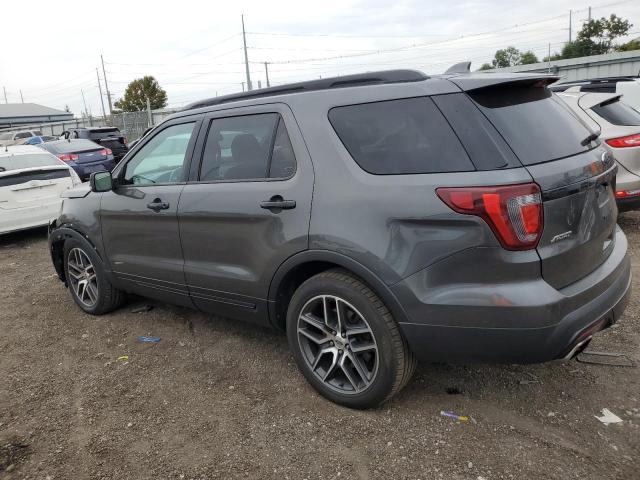 1FM5K8GT6HGB05624 - 2017 FORD EXPLORER SPORT ნაცრისფერი ფოტო 2