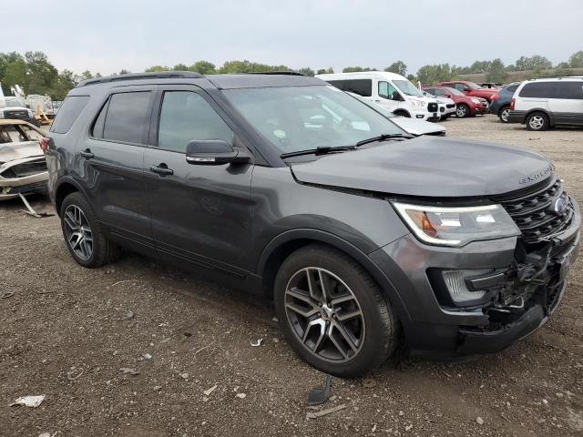 1FM5K8GT6HGB05624 - 2017 FORD EXPLORER SPORT ნაცრისფერი ფოტო 4