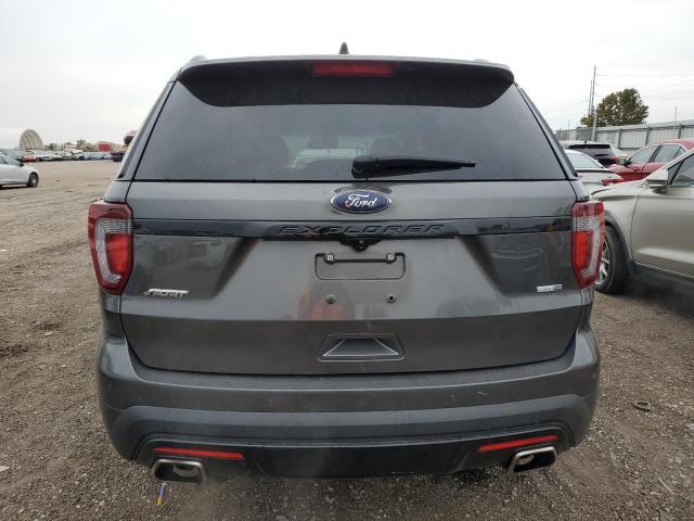 1FM5K8GT6HGB05624 - 2017 FORD EXPLORER SPORT ნაცრისფერი ფოტო 6