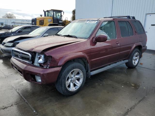 JN8DR09Y14W905161 - 2004 NISSAN PATHFINDER LE BURGUNDY photo 1