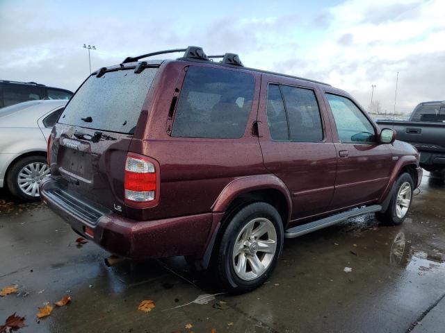 JN8DR09Y14W905161 - 2004 NISSAN PATHFINDER LE BURGUNDY photo 3
