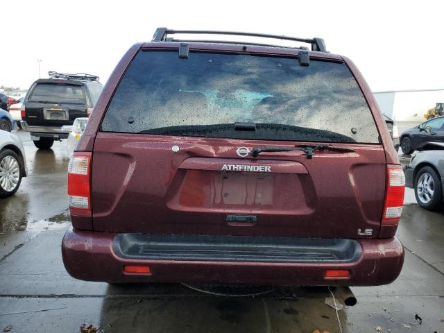 JN8DR09Y14W905161 - 2004 NISSAN PATHFINDER LE BURGUNDY photo 6