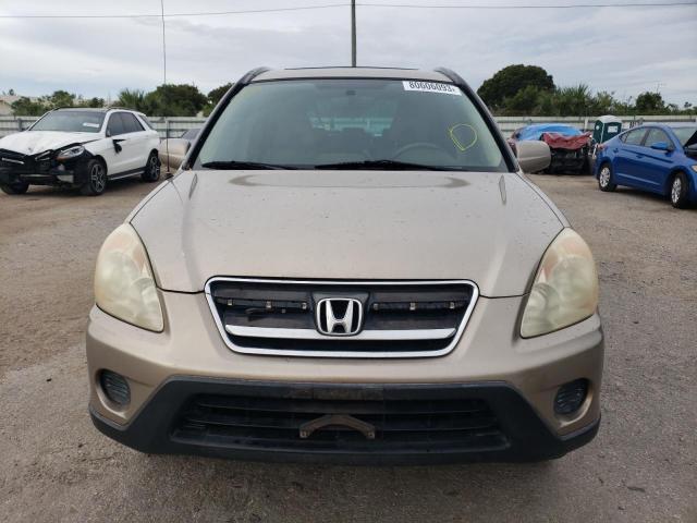 SHSRD78956U417883 - 2006 HONDA CR-V SE TAN photo 5