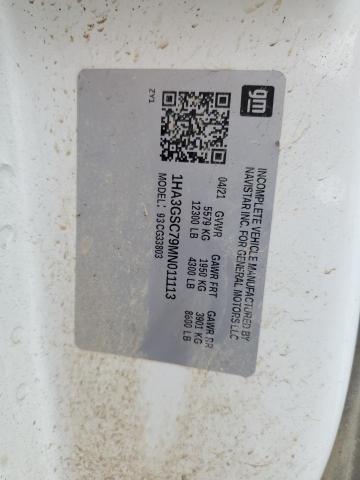 1HA3GSC79MN011113 - 2021 CHEVROLET EXPRESS G3500 Ağ foto 13