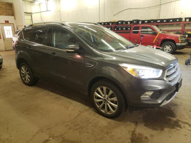 1FMCU9J93JUD21572 - 2018 FORD ESCAPE TITANIUM GRAY photo 4