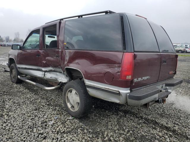 1GKFK16K9RJ750463 - 1994 GMC SUBURBAN K1500 BURGUNDY photo 2