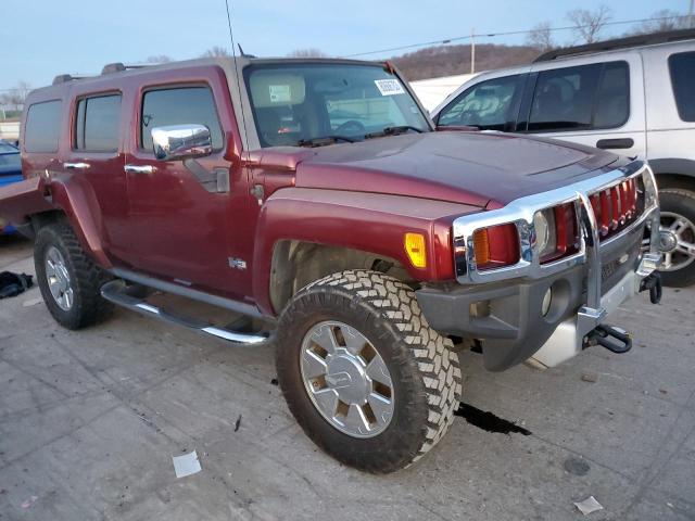 5GTEN13E988132636 - 2008 HUMMER H3 BURGUNDY photo 4