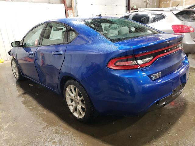 1C3CDFBA0DD107921 - 2013 DODGE DART SXT BLUE photo 2