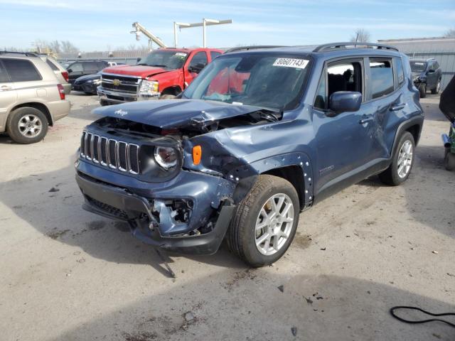 ZACNJCBB9MPN34940 - 2021 JEEP RENEGADE LATITUDE BLUE photo 1