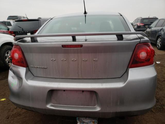 1C3CDZAB6EN155592 - 2014 DODGE AVENGER SE SILVER photo 6