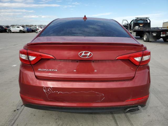 5NPE24AF7GH383734 - 2016 HYUNDAI SONATA SE RED photo 6