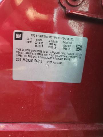 2G1155S36E9106212 - 2014 CHEVROLET IMPALA LTZ RED photo 12